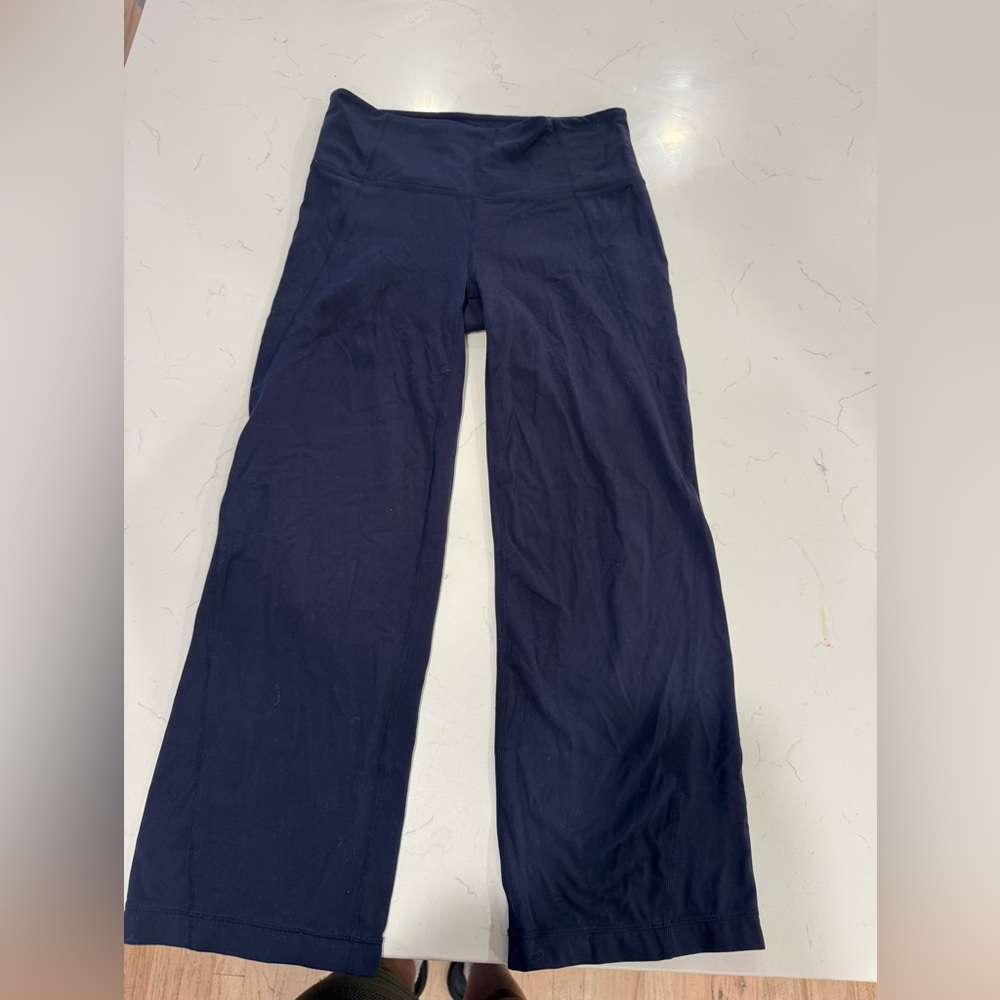 Athleta Dark Blue Wide Leg Yoga Pants